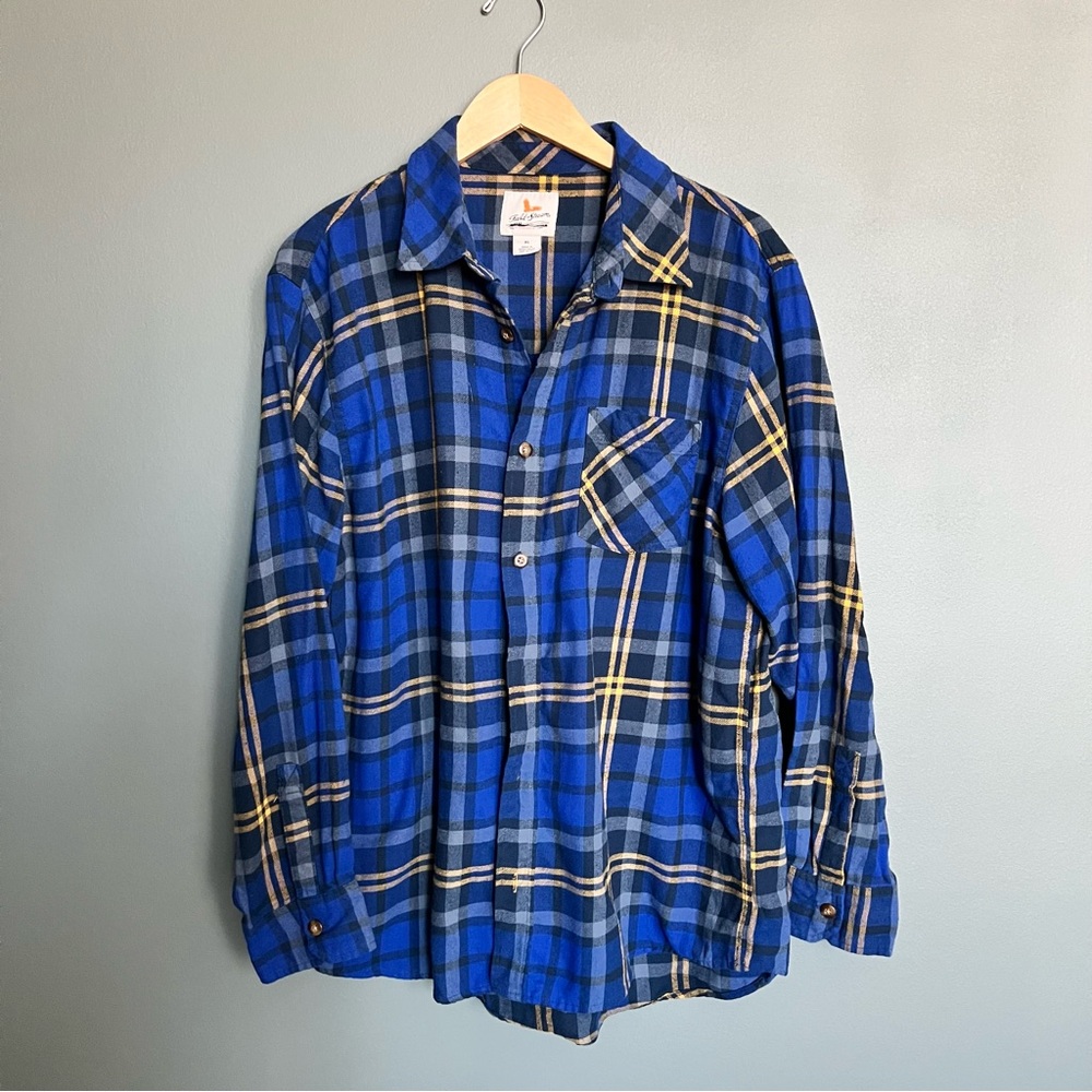 Oversized Blue Plaid Button Down